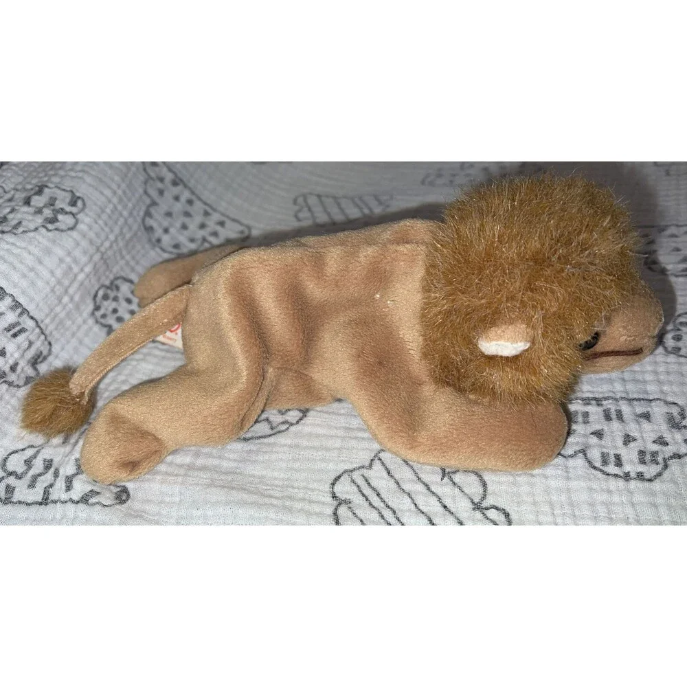 TY Roary The Lion The Beanie Babies Collection No Swing Tag
